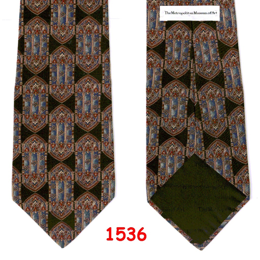 1536 Stained Glass Medallions MOMA Necktie
